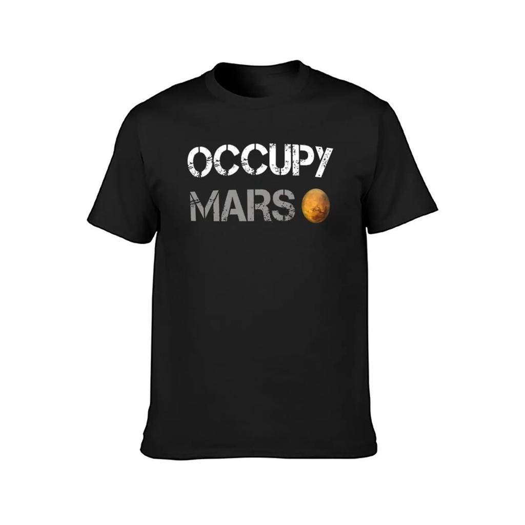 Occupy Mars - Elon Musk SpaceX Project Gift Ideas T-Shirt Tees Quick Drying Unisex Graphic T Shirts Unisex