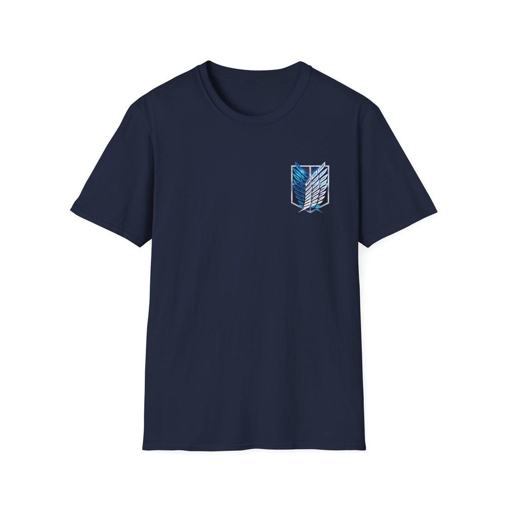 Unisex Jl Anime TShirt Softstyle Front Back Design Eren Attack On Titan S