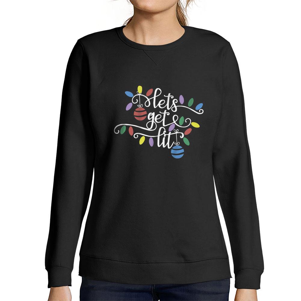 ULTRABASIC - Women's Printed Graphic Sweatshirt Lets Get Lit