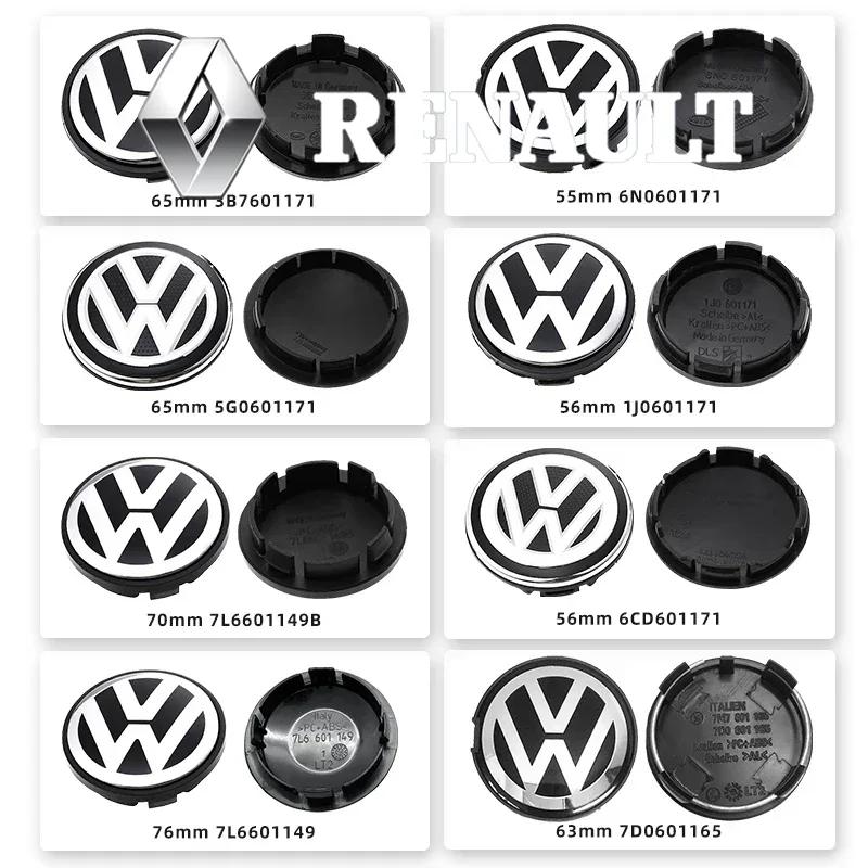4PCS For Volkswagen Golf Polo Passat Touran CC B5 B6 B7 Jetta VW 56mm 63mm 65mm 70mm Car Wheel Center Hub Caps Cover accessories