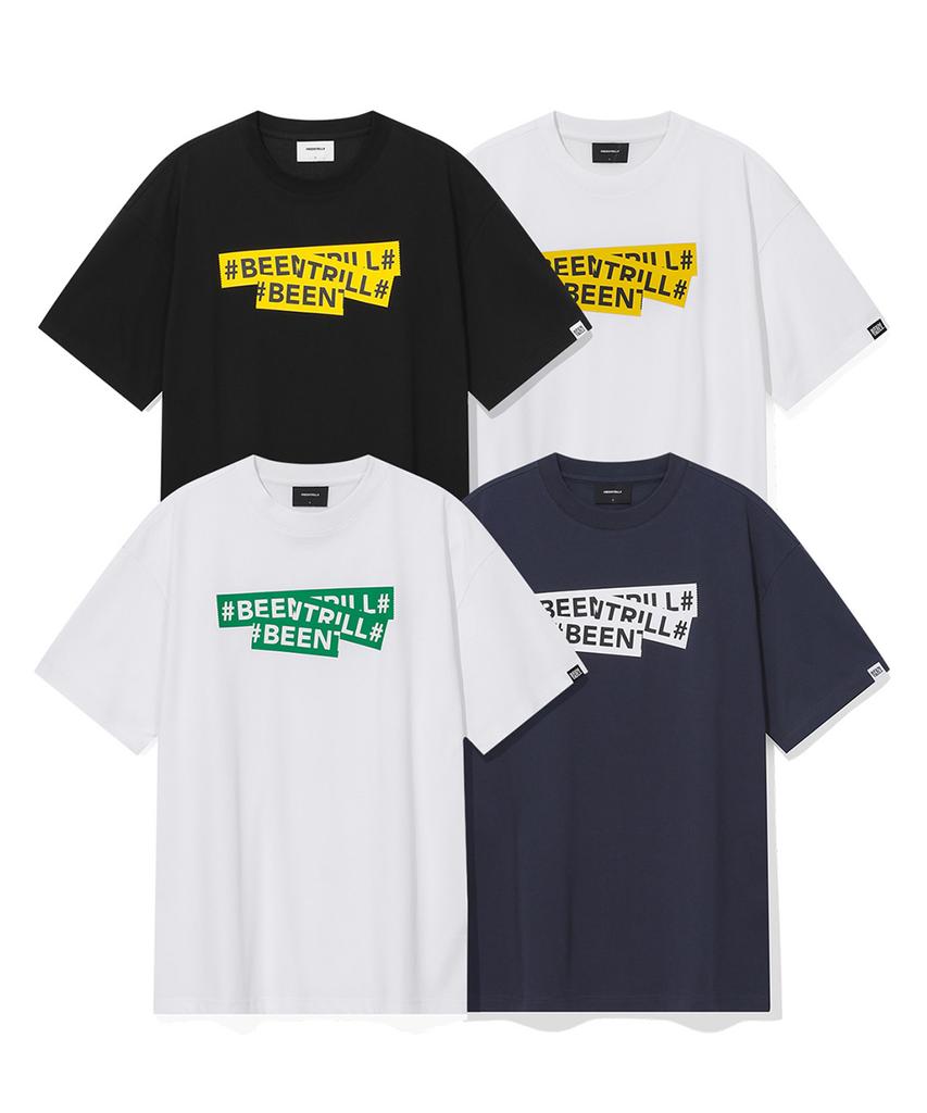 BEENTRILL Signature Taping T-Shirt (Green)