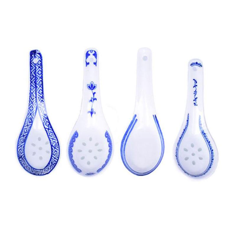 1Pcs Ceramic Spoon China Soup Spoon Stir Soup Spoons For Soup And Rice Kitchen