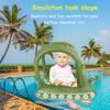 Inflatable Tank Pool Float for 1 To 3 Years Old Toddler PVC Swim Float Pool Tank Toy with Water Squirter for Summer Lake Beach Party
