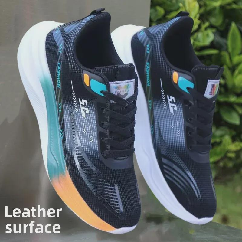 Ultra-Light Men's Waterproof Non-Slip Running Shoes - Breathable, Lightweight, Casual Soft-Soled Sports Shoes for Teens & Students