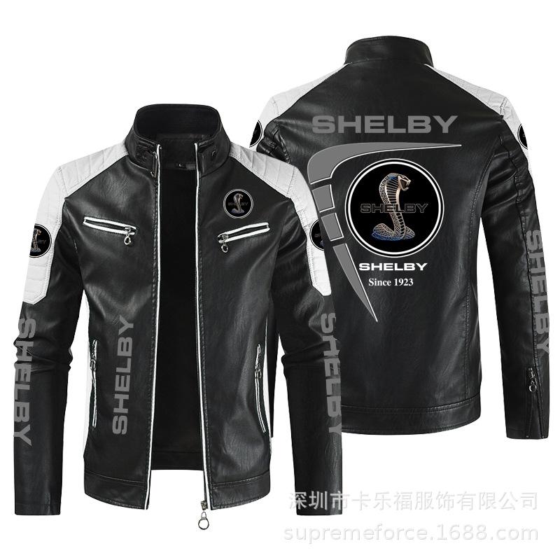 Hot men's clothing European size vauxha motorcycle leather jacket racing suit men's PU leather jacket jacket