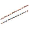 Red Copper and Turquoise Double Heart Adjustable Bracelet for Women