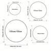 Halloween Kitten Printed Round Area Rug, Crystal Velvet, Non-Slip Mat, Polyester Chair Pad for Bedroom, Living Room, Home Decor