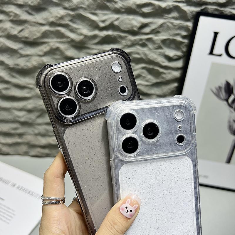 Shockproof Clear Glitter Phone Case for Iphone 17 Pro Max Air 16E 16 E 15 Plus 14 Pro 13 12 11 17Pro Women Girls Phone Cover Accessories
