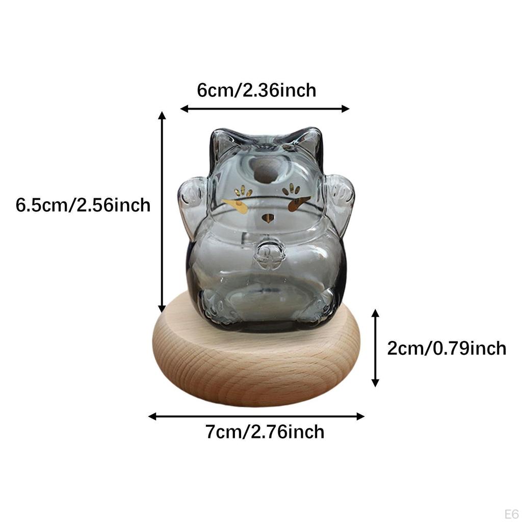 Sparflasche Glas Sparschwein mit Holzständer