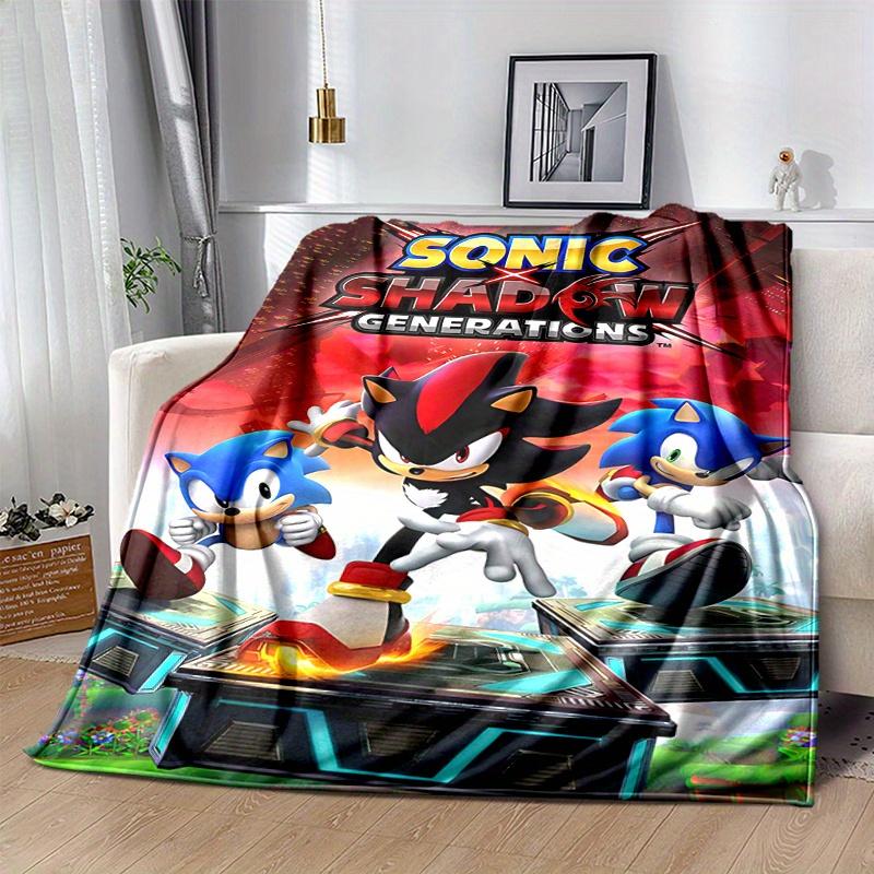 

1pc Sonic & Shadow Epic Adventure Poster Blanket, Soft Throw Blanket for Room Decor, Perfect Gift for and and Fans .D081 80x120cm