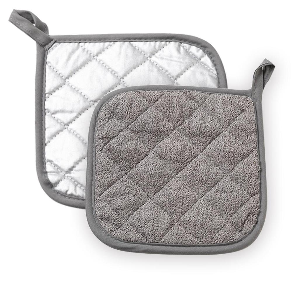 Pure Cotton Heat-Insulating Silver-Coated Pot Pad & Microwave Oven Gloves Set