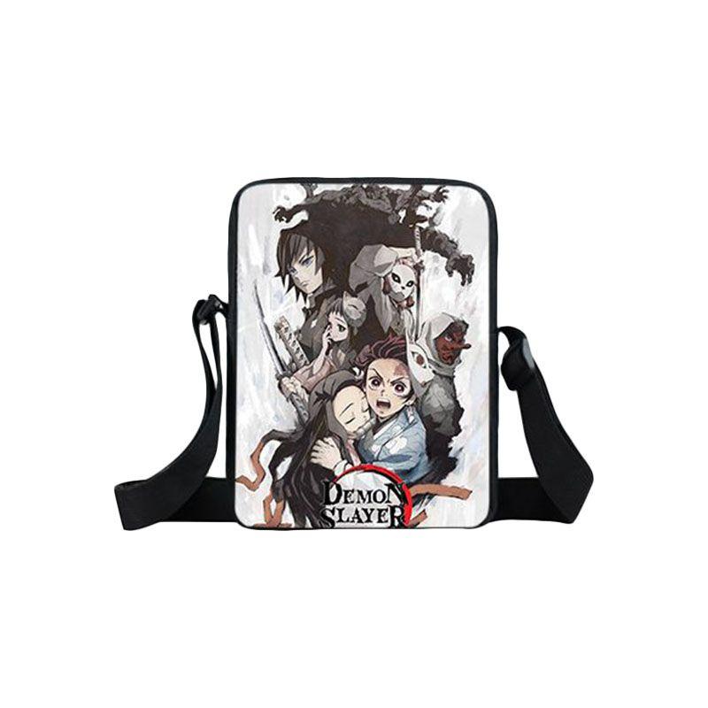 Stylish Demon Slayer School Bag Backpack With Adjustable Comfortable Straps For Boys And Girls