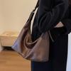 Chic Retro Fashionable Shoulder Bag In Black Mud Brown And Coffee For Stylish Daily Use