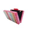Dinner Bag Retro Splicing Bag Trendy Acrylic Shoulder Chain Bag Women'S Light Luxury