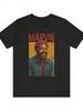 Vintage Retro Unisex Tričko Marvin Gaye - Tričko Legendy Černé Hudby s Portrétem Marvina