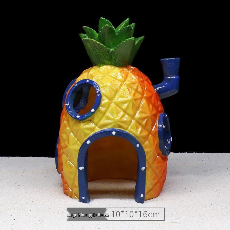 Ananas Huis Aquarium Decoratieset – Thema Figuurtjes en Decoraties van SpongeBob
