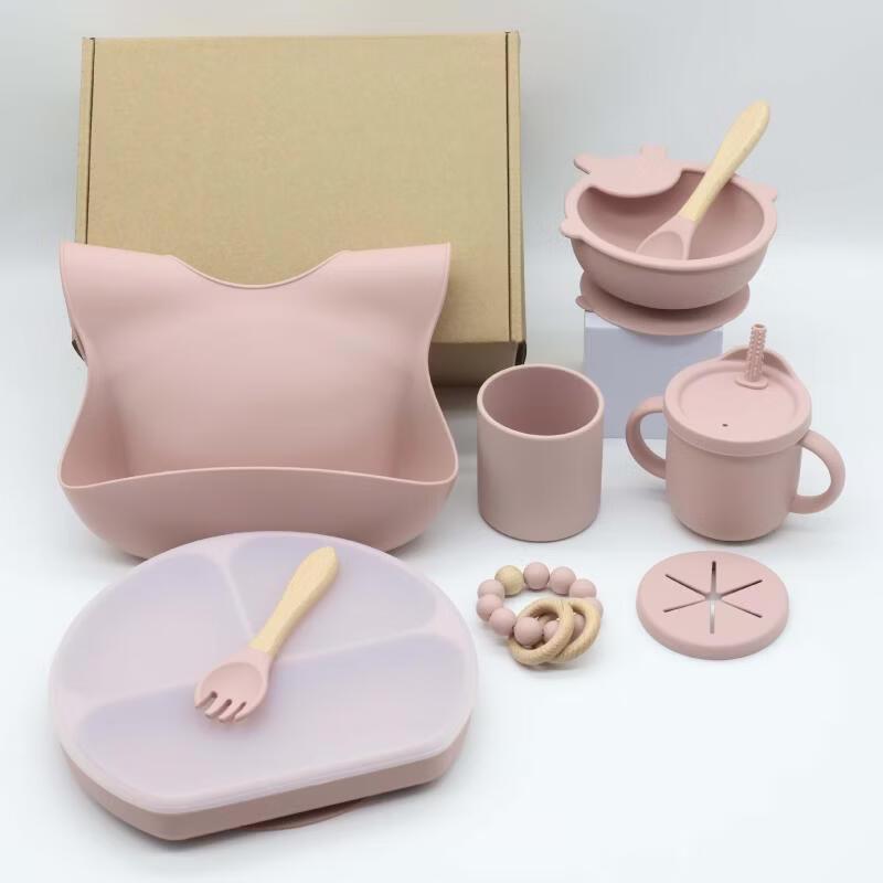 Children s 10-Piece Silicone Feeding Set