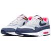 New Nike Air Max 1 Pure Platinum Midnight Navy Racer Pink Women's 319986-116