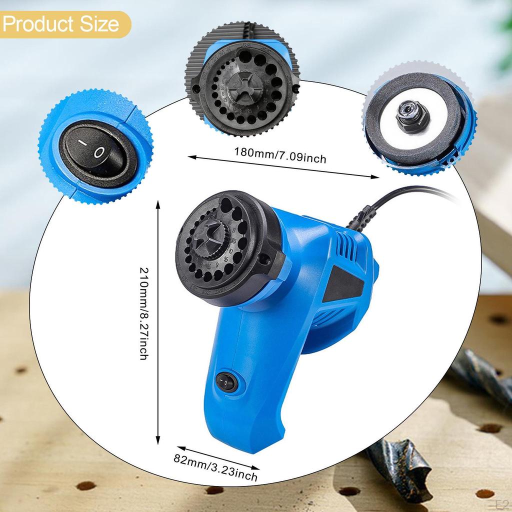Electric Drill Bit Sharpener Home Workshop Twist Grinder