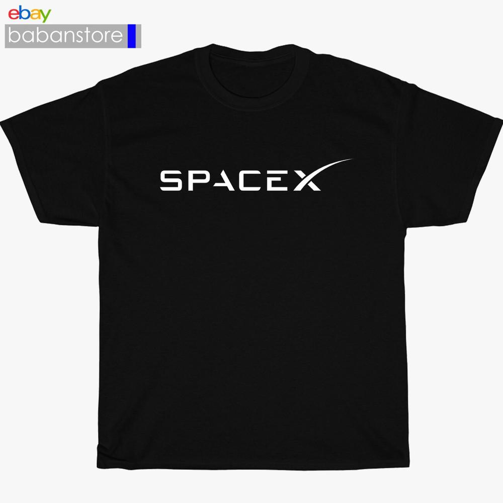 

New Space X SpaceX Logo Black/White/Gr wbr/ ey/Navy TShirt Size S5XL Unisex T-Shirt S