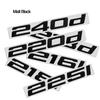 ACA1 ABS Emblem Glossy Black Car Sticker Badge Decal Body Trunk Decor for BMW 216i 218i 218d 220d 225i 225d 228i 230i 228d 230d 240i