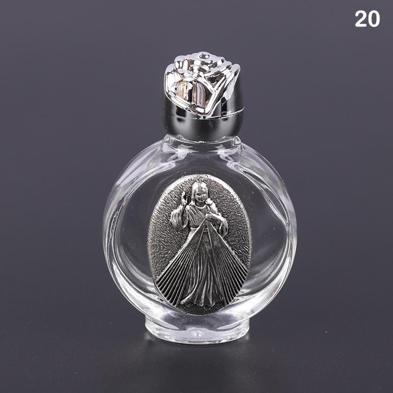22 typů svěcené vody Ježíšova láhev Láhev náboženského kříže Láhev křesťanské panny Socha Láhev Láhev na svěcenou vodu