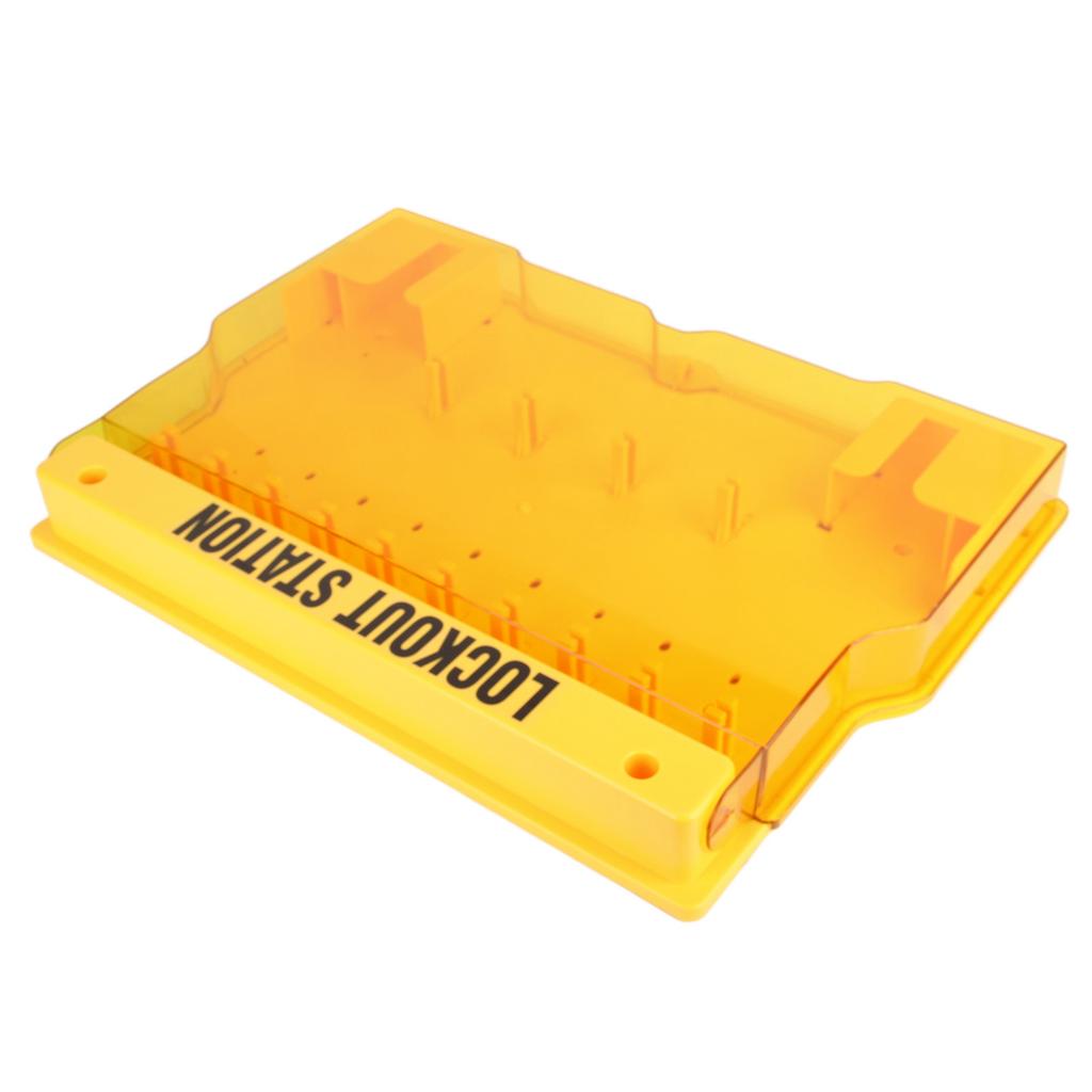 Lockout Tagout Station Durable Visualization Management Lockout Station with Cover for Lockout Safety Supply
