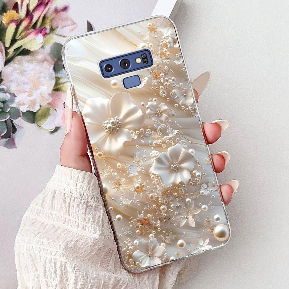 Clear For Samsung Note9 Case Cute Cat Fashion Luxury Painted Soft Cover Phone For Samsung Galaxy Note 9 Case SM-N9600 SM-N960F