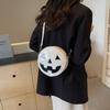Adjustable Strap Halloween Pumpkin Shoulder Bag Bat Wing Pumpkin Devil Shoulder Bag  Men/Women