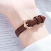 Cic Retro Square Compact Dial Simple Fashion Belt Student Quartz Watch