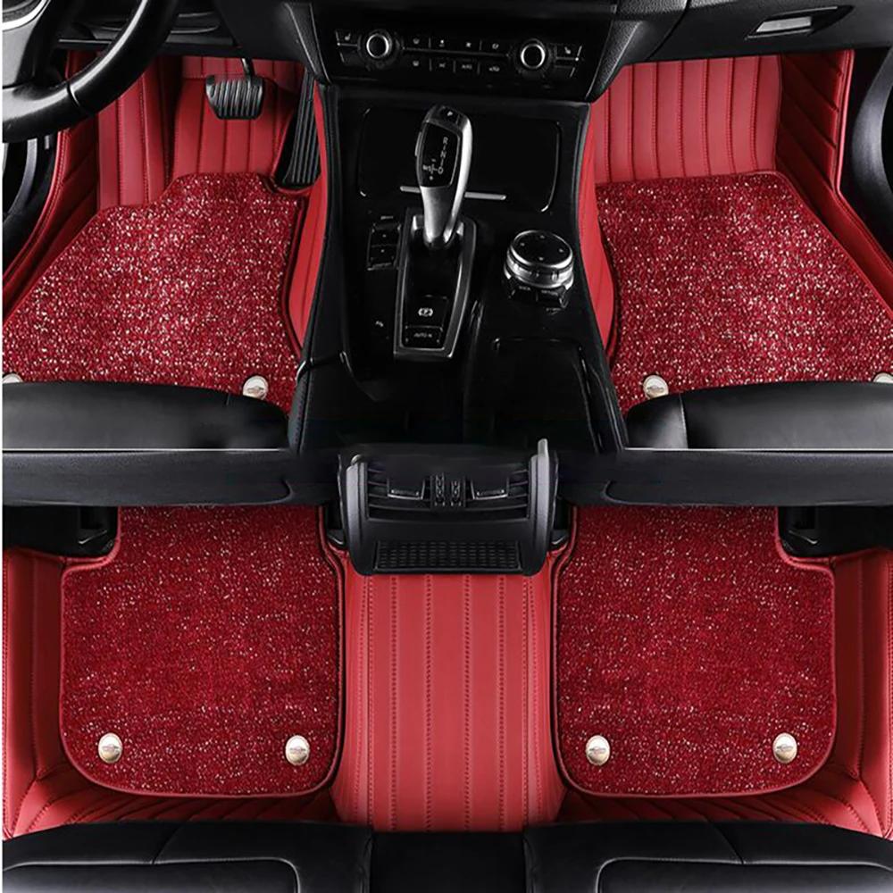 For Landrover Range Rover Velar Auto Double layer 5D Custom Car Floor Mats Carpets Foot liners car Accessories voiture