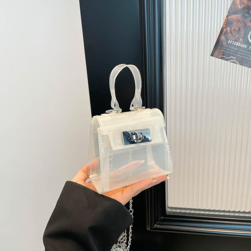 Solid Single Color Shoulder Crossbody Square Jelly Bags Women Fashion Gifts