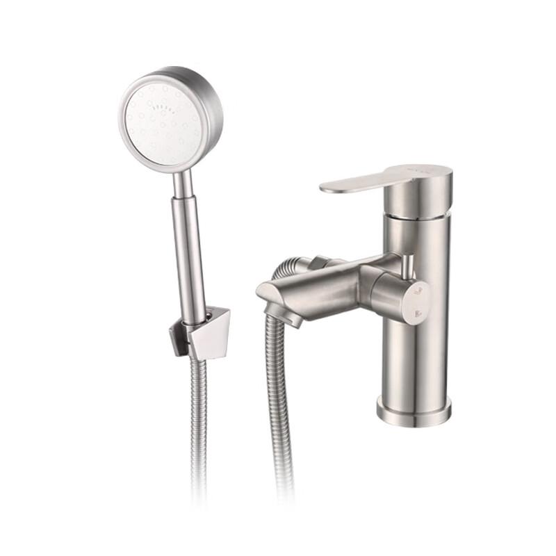 

ZhiShi Single-Hole Brushed Hot & Cold Handheld Faucet Set