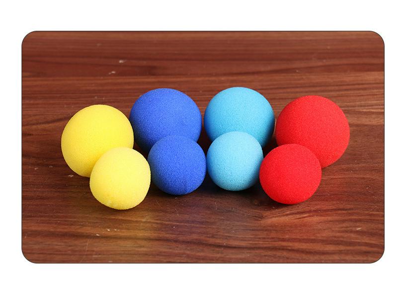 

Набор волшебных эластичных губчатых мячей: Три ракушки, горошина и три чашки для фокусов крупным планом. 45mm Color Note