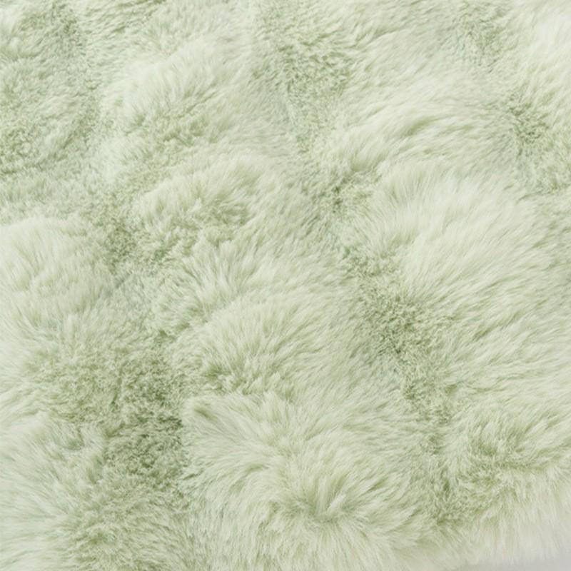 Elegant Bubble Rabbit Hair Throw Blanket - Soft, High-Grade Sofa & Bedroom Cushion