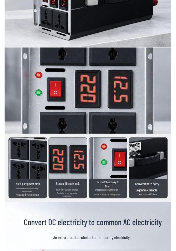 High-Power 12V-60V To 220V Vehicle Inverter & Power Converter