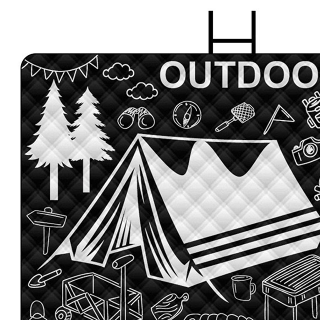 Folding Picnic Blanket Aluminum Film Base Multipurpose Play Mat Water Resistant Outdoor Camping