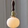 Simple LED Ceramic Lampshade E27 Bedroom Bedside Lighting Pendant Lamp Living Room Dining Room Corridor Bar Atmosphere Lighting