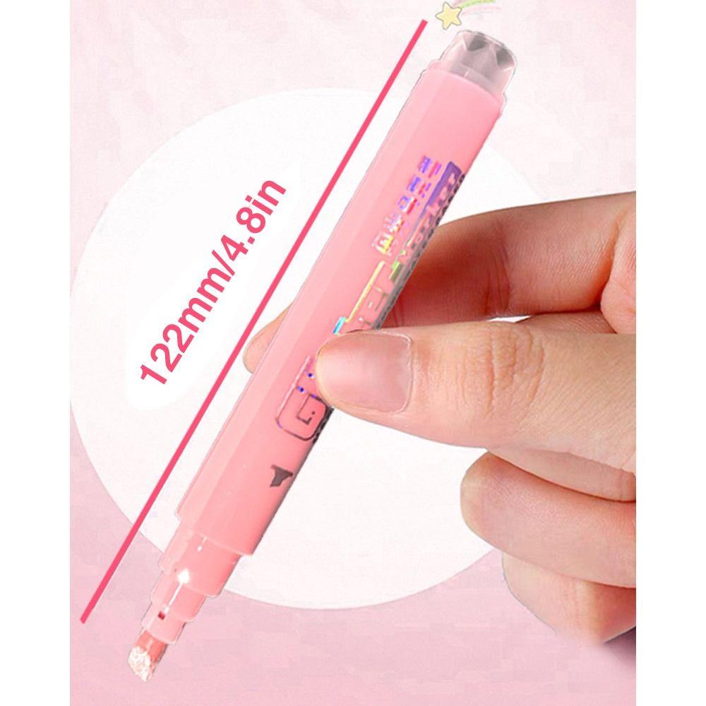 4PCS/Set Plastic Draw Doodle Pens Colorful Shiny Fluorescent Pen  School Office Supplies