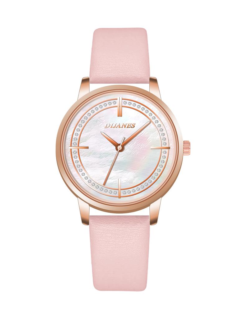 Dijanes Diamond-Encrusted Fashion Women'S Watch Big-Name Niche Retro Quartz Trend Watch Women'S Watch