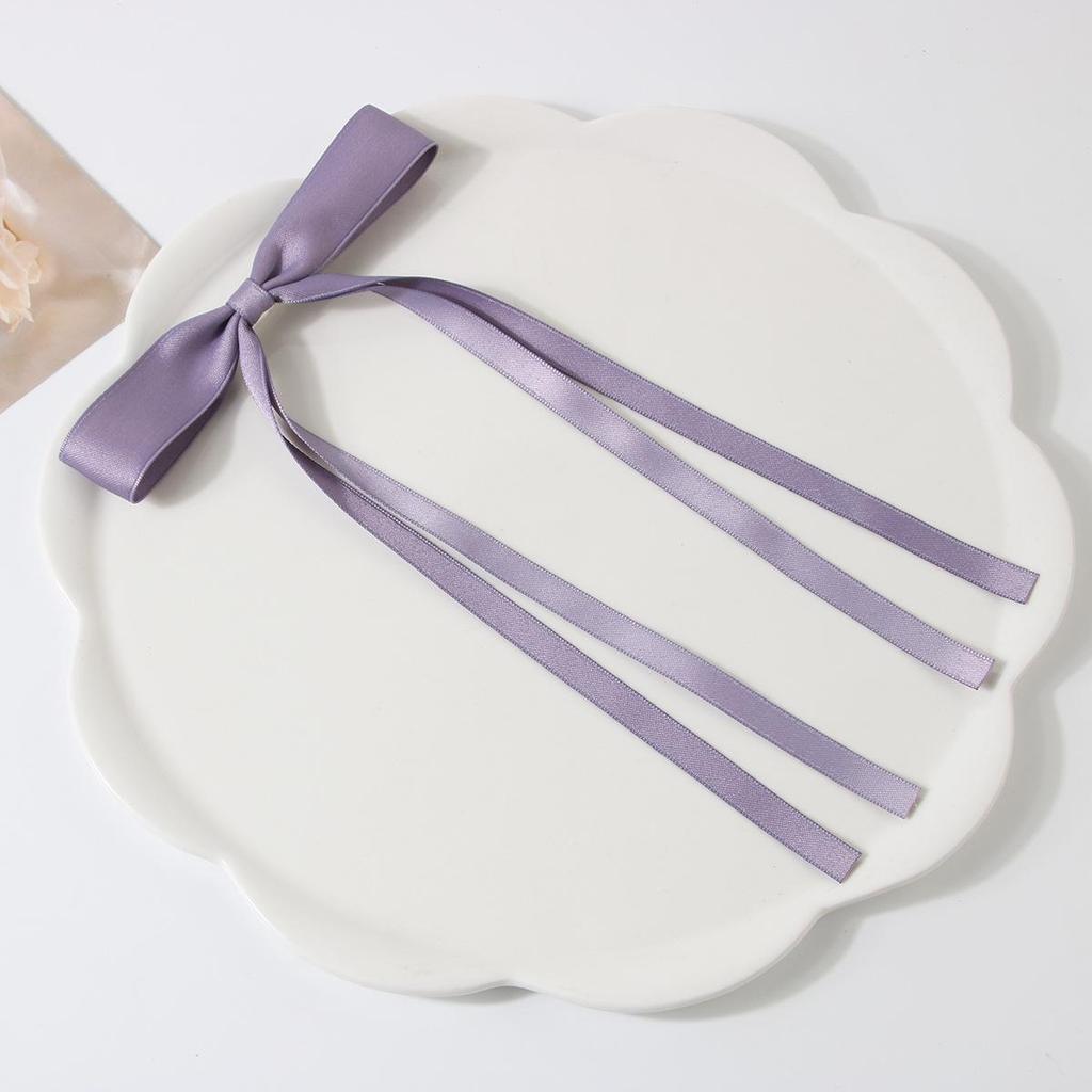 Ballet Style 4cm Bow Duckbill Hair Clip - Sweet Ribbon Hair Accessory