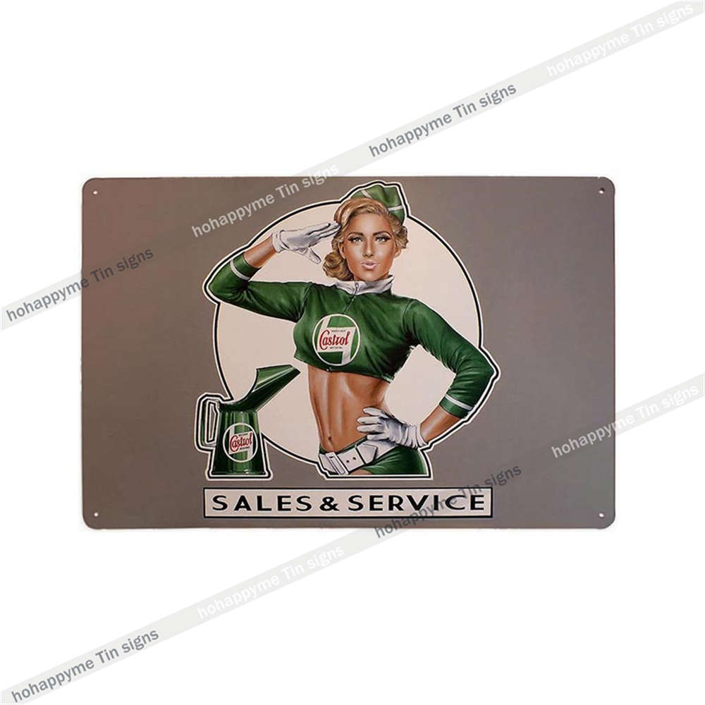 Oil Metal Sign Car Tyres Poster Decorative Garage Bar Club Cafe Man Cave Vintage Wall Art Tin Painting Plaque Home Decor 20x30cm