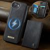 For iPhone 16e Magnetic Case CASEME ME80 Series Leather PC TPU Phone Cover with Detachable Wallet