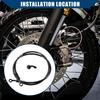 Brake Hose Motorcycle Hydraulic Brake Line Oil Hose Pipe Fitting with Banjo/Inner for ATV Motorcycle Motocross/Durable 110cm Length / 1 Set
