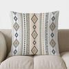 Bohemian Black And White Geometric Double-Sided Printed Pillow Cover Short Plush Suitable Living Rooms Sofas Throw Cushion Cover