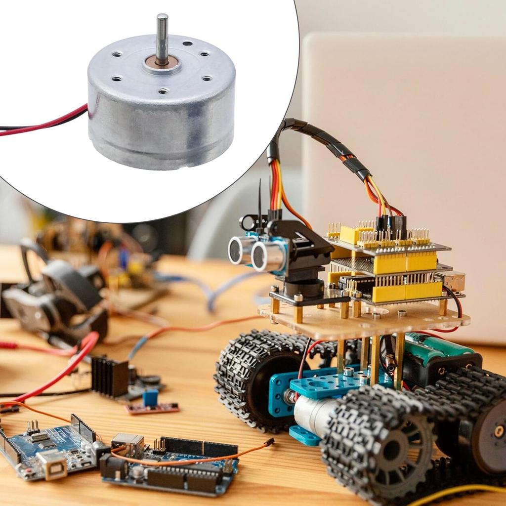 Antrader DC Motor Mini 5V 6000RPM Electric Motor with Wire for DIY Toys Pack of 3