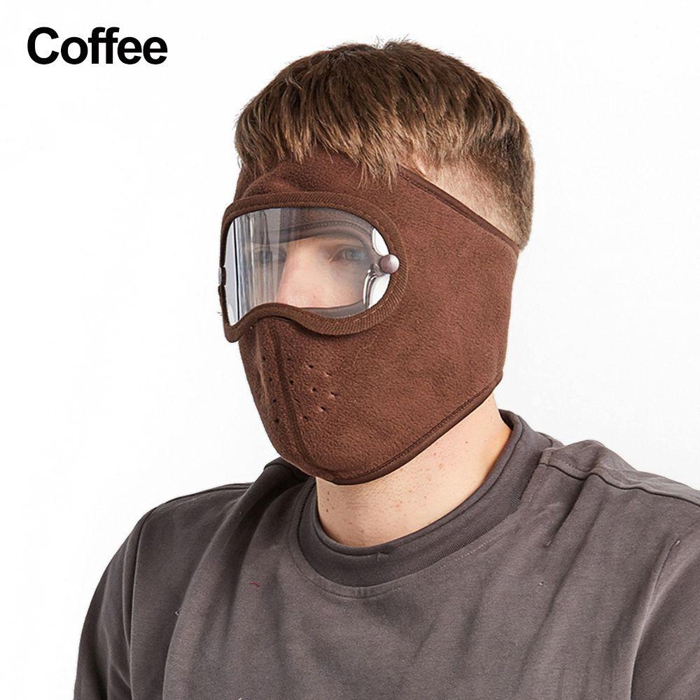 Keep Warm Removable Eye Shield Windproof Anti Fog Goggles Breathable Caps Full Face Masks Cycling