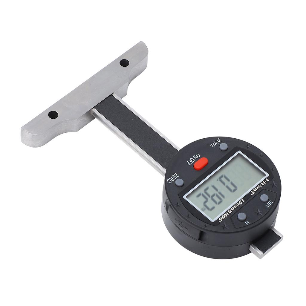 Depth Gauge High Accuracy 050.8mm Micrometer Thin Bar LCD Screen USB Port Electronic Depth Gage