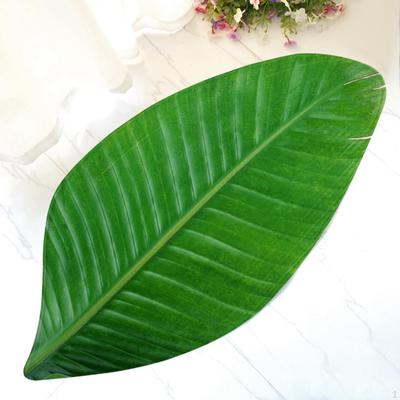 Area Rugs Entrance Door Mat Toilet Leaves Batn Kitchen Non Slip Floor for Bathroom