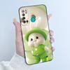 For Tecno Pouvoir 4 Pouvoir 4 Pro LC7 LC8 Case Luxury Cute Love Rabbit Funny Phone Casing Black Silicone Protective Back Cover